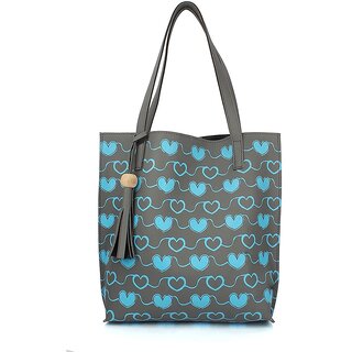29K Women's Tote Handbag (Tote-hrt-Grey)