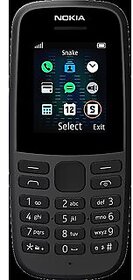(Refurbished) Nokia 105, Black (2019) - Superb Condition, Like New
