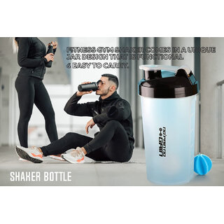 Mannat(No Pain No Gain)Gym Protein Shaker Sipper Bottle Leakproof Guarantee 700ml Shaker(White,Set of 1)