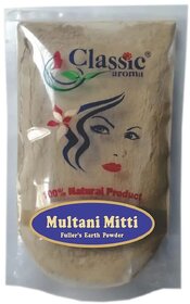 CLASSIC AROMA Multani Powder  Multani Mitti Face Pack  Glowing And Soft Skin  Men's And Women's (Pack Of 4)