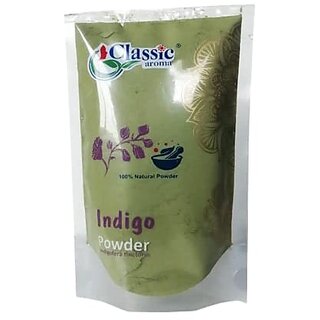 Classic Aroma Indigo Powder For Hair 100 Natural Black Dye Anti-dandruff