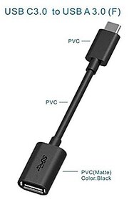 MYSWA Plug 27 Type C to Micro USB OTG Adapter - Black