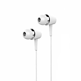 AXL PA-06 in-Ear Wired Earphone with Mic 3.5mm Jack | 1.2 Meter Cable | High Bass | White