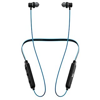                       Foxin FoxBeat 100 Wireless Bluetooth 5.0 Upto 10 Hours Working Time Lightweight Ergonomic Neckband Voice Asistence (Google &Siri) Sweat-Resistant IPX4 Magnetic Earbuds (Electric Blue)                                              