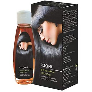 Ozone Bhringaraja Hair Oil - Reduce Damage  Controls Hair Fall - 100 Pure  Natural Hair Oil. Paraben  Sulfate Free