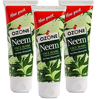                       Ozone Neem Face Wash for Acne-Prone  Oily Skin  Enriched with 100 Natural Ingredients. 100 Ml Pack of 3                                              