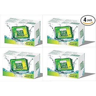 Ozone Aloe Vera Soap For Nourishing  Moisturizing Skin 125 G. Combo Pack of 4