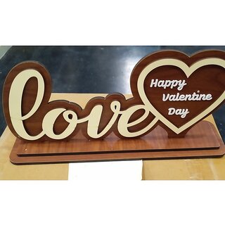                       MDF Cardboard Love Design table decorative                                              