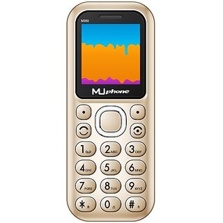 Muphone M350 (Gold, Dual Sim, 1.44 inch Display, 800 mAh Battery)