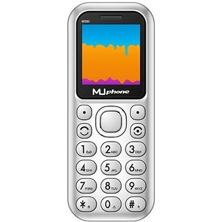 Muphone M350 (Silver, Dual Sim, 1.44 inch Display, 800 mAh Battery)