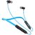 AXL NB06 Bluetooth 5.0 in Ear Wireless Headphones with 12 Hours Playback IPX4 Splash Resistant Magnetic Earbuds Bass Boost Drivers HD Stereo Sound and Ergonomic Light Weight Design (Blue)