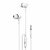 AXL PA-06 in-Ear Wired Earphone with Mic 3.5mm Jack | 1.2 Meter Cable | High Bass | White