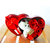 India gardening Metal Box with Small Teddy and Artificial Flower Inside Heart Shape Box