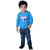 Kid Kupboard Cotton Full-Sleeves Blue Sweatshirt for Baby Boy's