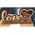 MDF Cardboard Love Design table decorative