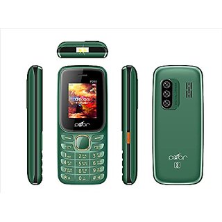                       PEAR 200(Green) Phone Basic Keypad Phone with 1.8INCH Display3000MAH Battery Contains Many Indian Language                                              