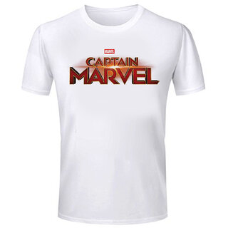 Captain Marvel Printed Round Neck Polyester Tshirt For Boys And Girls