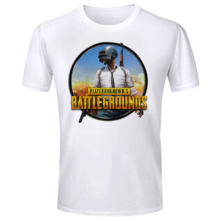PUBG Player Printed Round Neck Polyester Tshirt For Boys And Girls T-01