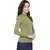 La inTimo Casual Regular Sleeves Solid Women Green Top