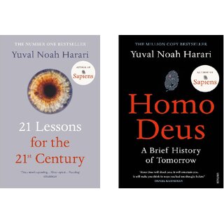                       Yuval Noah Harari 2 Books Set 21 Lessons  Homo Deus (English, Paperback)                                              
