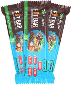 Fitspire Fit Energy Bar - Mocha Hazelnut, 35gm Each  Vegan energy bar