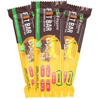 Fitspire Fit Nutritional Energy Bar - Chocolate Banana Walnut 35gm Each Fitspire Fit Nutritional Energy Bar - Chocolate Banana Walnut 35gm Each