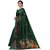 SVB Sarees Dark Green Colour Khadi Silk Saree With Blouse