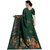 SVB Sarees Dark Green Colour Khadi Silk Saree With Blouse