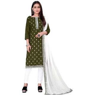                       Sharda Creation Multicolor Unstiched Dress                                              