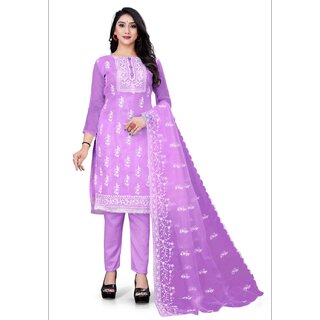                       Sharda Creation Multicolor Unstiched Dress                                              