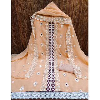                      Sharda Creation Multicolor Unstiched Dress                                              