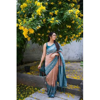                       SVB Saree Multicolor Embellished Silk Saree                                              