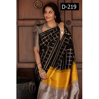                       SVB Saree Multicolor Embellished Silk Saree                                              