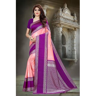 SVB Saree Purple Embellished Silk Saree