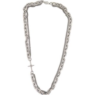                       VETCO Cross Layered Necklace for Men and Boys Steel Pendants For Men - VENK1MT500005                                              