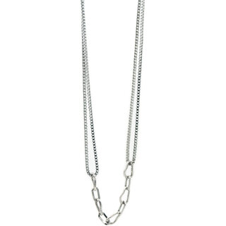                       VETCO Chain Linked Layered Necklace for Men and Boys Steel Pendants For Men - VENK1MT500006                                              