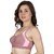 ZIVOK Pack of 2 Women Sports Non Padded Bra (Pink, White)