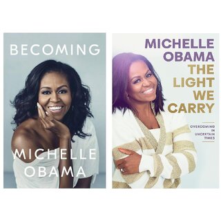                       Michelle Obama 2 Books Set Becoming  The Light We Carry (English, Paperback)                                              