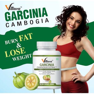 Vltava Garcinia Cambogia Weight Loss Fat Burner Pure Natural Formula 500mg 60 Capsules