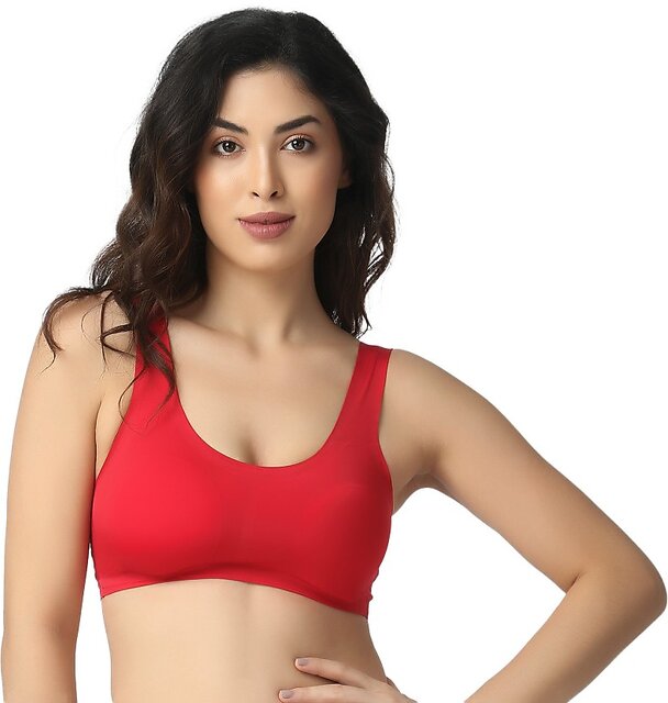 Buy Loving Care Women Cami Bra Lightly Padded Bra(Red) Online @ ₹989 from  ShopClues