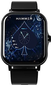 Hammer Pulse Ace1.69" Bluetooth Calling Smart Watch with Call Function Dial Pad Speaker SpO2HR Sleep Monitor Multiple Sports Mode(Black)