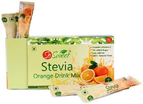So Sweet Stevia Sugar Free Orange Drink Mix 12 Sachet