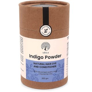                       Idika Indigo Powder Natural Hair Colour and Conditioner 200gm                                              