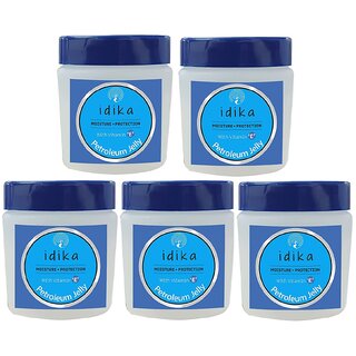                       Idika Pure Skin Petroleum Jelly With Vitamin E 100g (Pack of 5)                                              