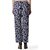 RMG FASHION Women Relaxed Blue Lycra Blend Trousers