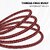 Hammer Nylon Braided Fast Charging and Data Sync Cable Compatible for iPhone 131211X8765iPad AirPro Mini(Packof1Red)
