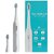 Hammer Ultra Flow Electric Tooth brushand 3Replaceable Brush Heads for Men and Women6Brushing Modes Rechargeable Battery Water proof Super-Soft Bristles Electric Tooth brush (White)