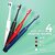 Hammer Flow 2.0 Electric Toothbrush and 2Replaceable Brush Heads for Men and Women 2Brushing Modes A Battery Waterproof Super-Soft Bristles Electric Brush(White)