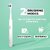 Hammer Flow 2.0 Electric Toothbrush and 2Replaceable Brush Heads for Men and Women 2Brushing Modes A Battery Waterproof Super-Soft Bristles Electric Brush(White)
