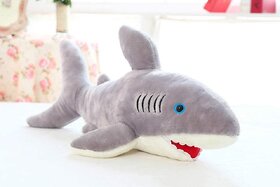 Shark Soft Toys, Stuffed Plush Soft Toys,Skin Friendly Ultra Soft Toy for Kids Birthday and Gifting-GRAY 33 cm